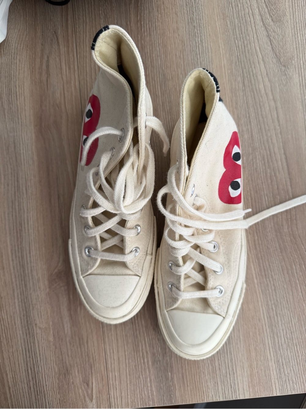 CdG PLAY x Converse Women's Chuck Taylor All Star Peek-A-Boo High-Top Sneakers - Picture 3 of 5